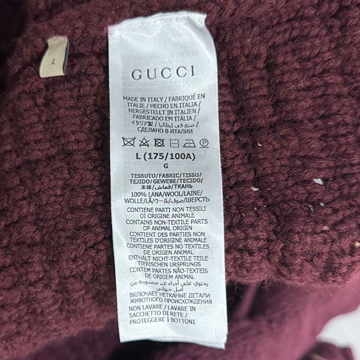 Gucci Gucci Knit Red Sweater l Men Size US L / EU 52-54 / 3 - 4 Thumbnail