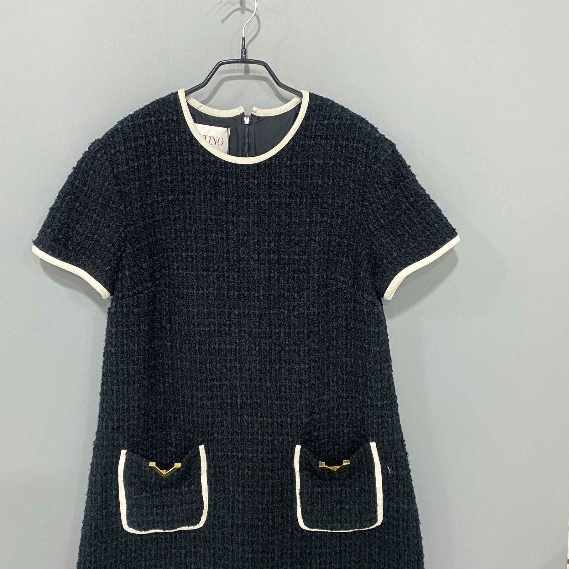 Valentino Valentino Black Dress it_40 Women Size S / US 4 / IT 40 - 2 Thumbnail