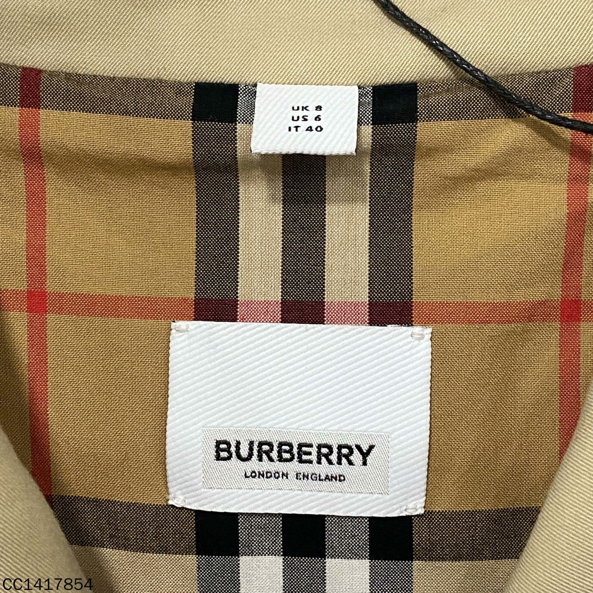 Burberry Burberry Plaid Beige Coat uk_8 Women Size S / US 4 / IT 40 - 4 Thumbnail