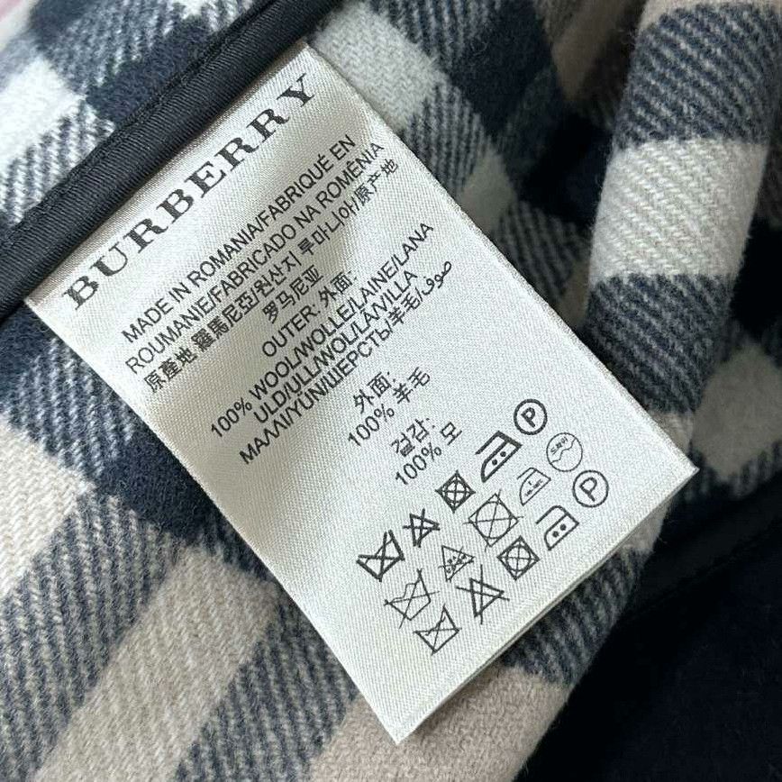 Burberry Burberry Wool Plaid Black Coat uk_4 Women Size XS / US 0-2 / IT 36-38 - 4 Thumbnail