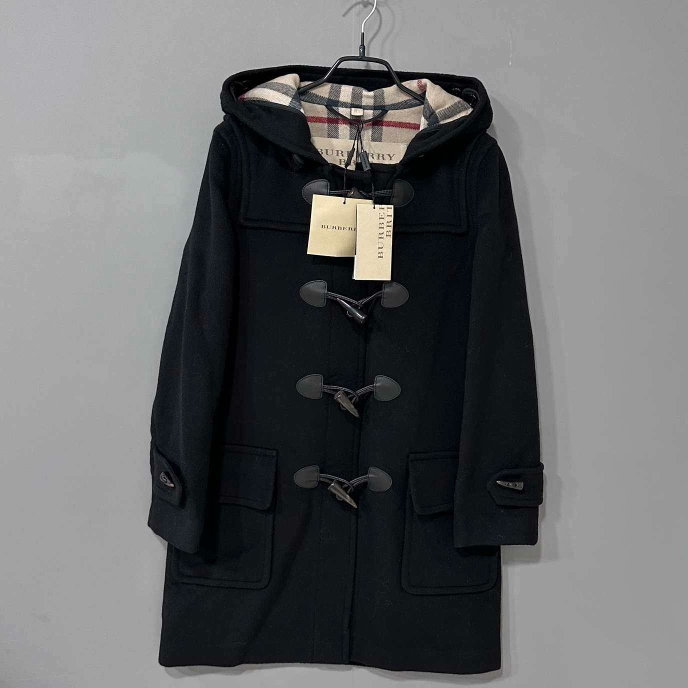 Burberry Burberry Wool Plaid Black Coat uk_4 Women Size XS / US 0-2 / IT 36-38 - 2 Thumbnail