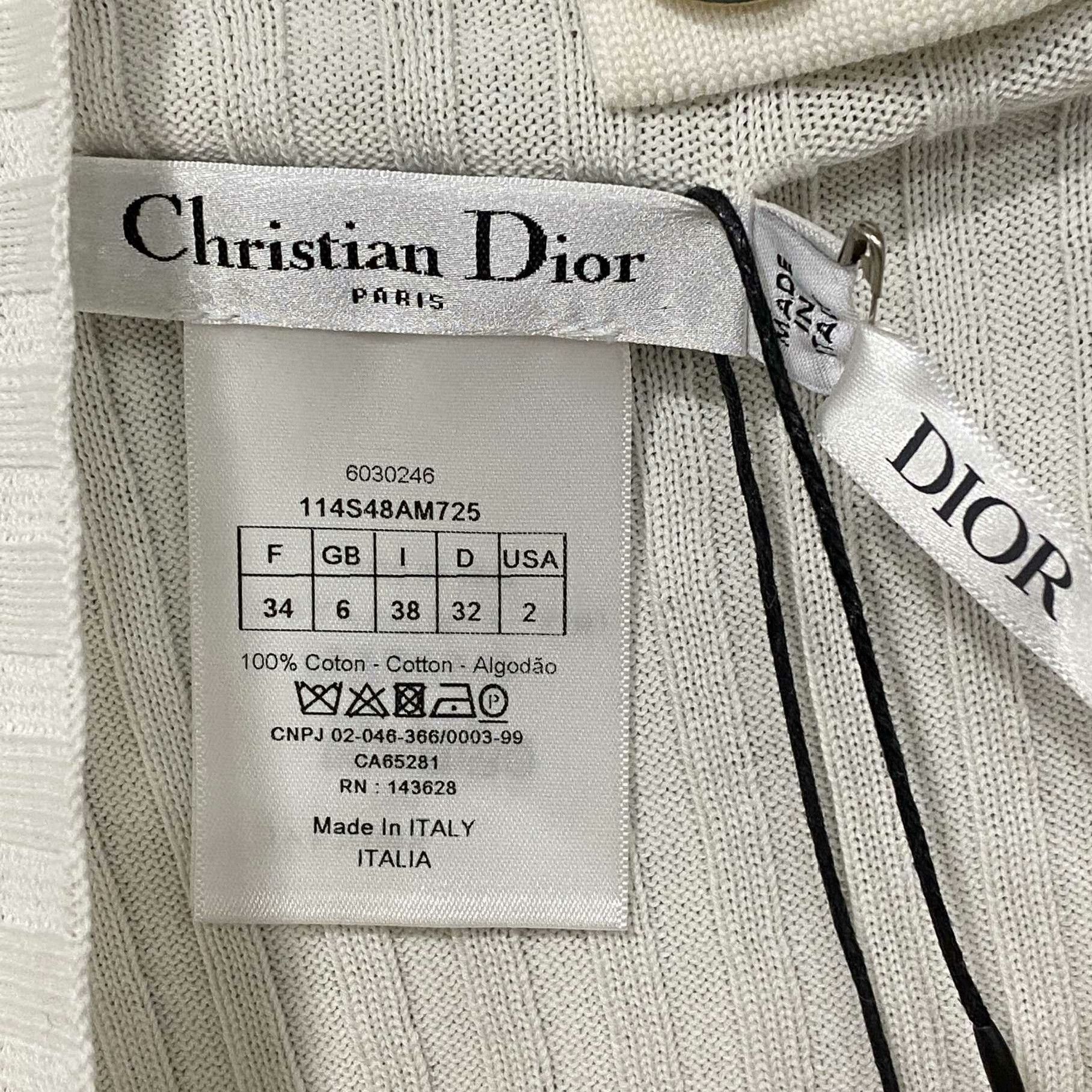 Dior Dior Knit Striped Gold Sweater it_34 Women Size XXS / US 00 / IT 34 - 4 Thumbnail