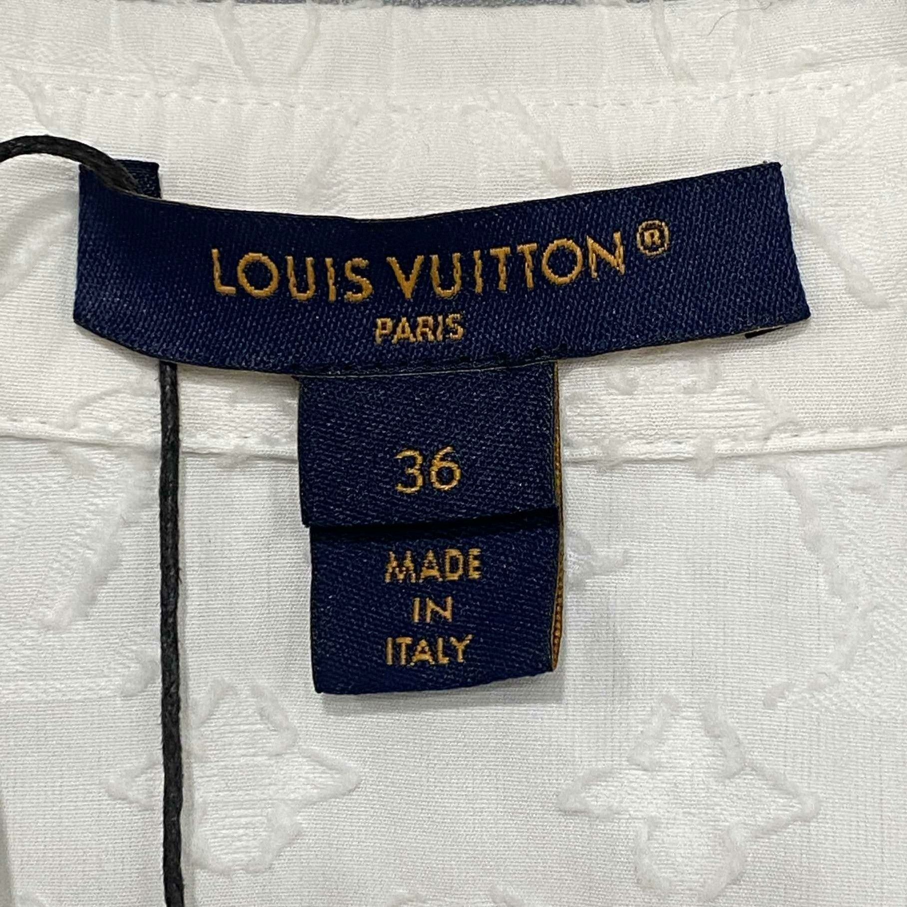 Louis Vuitton Louis Vuitton Retro White Button Up M Women Size M / US 6-8 / IT 42-44 - 5 Thumbnail