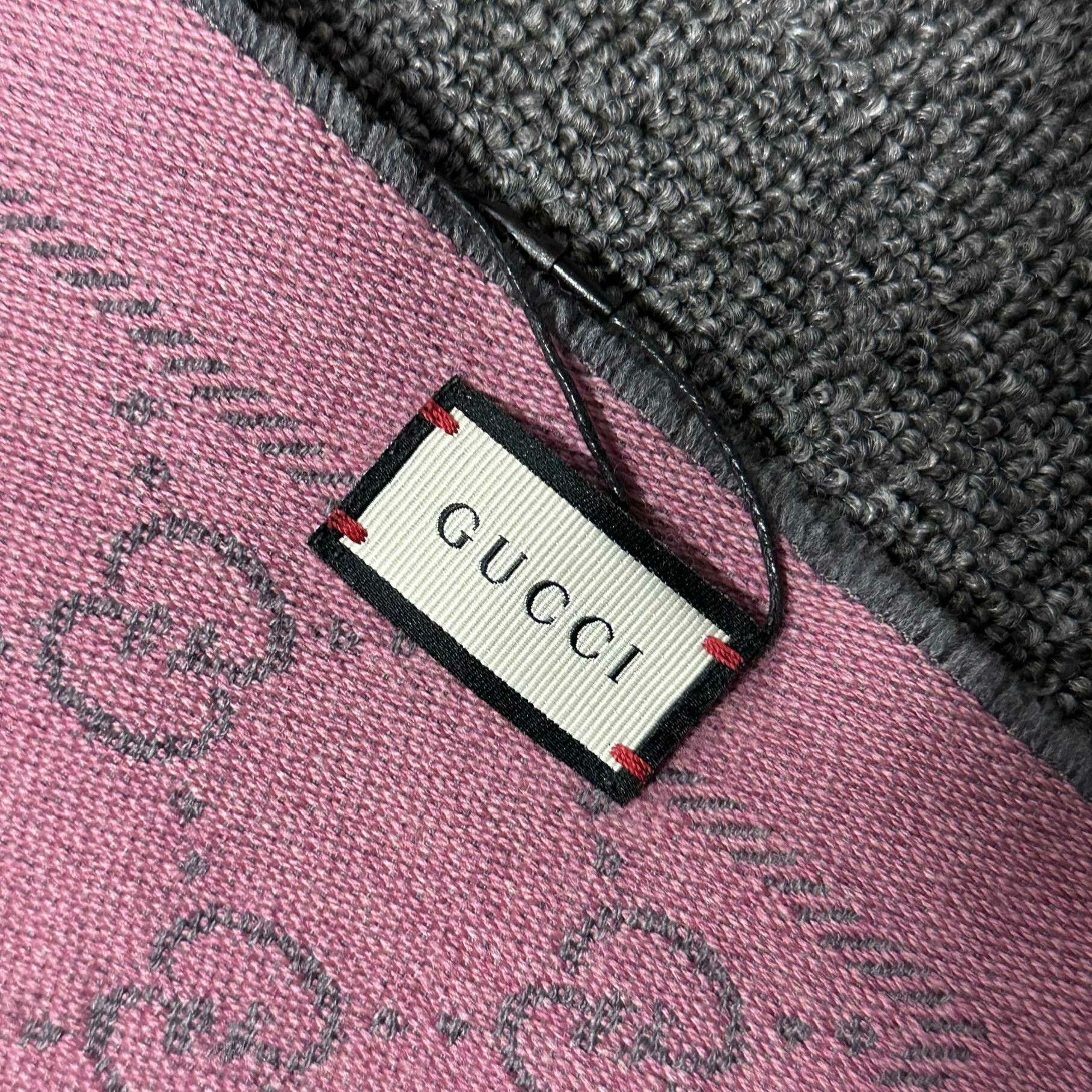 Gucci Gucci Retro Wool Pink Scarf one size Men Size ONE SIZE - 3 Thumbnail