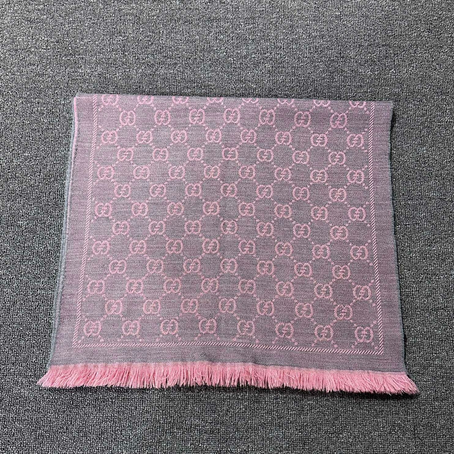 Gucci Gucci Retro Wool Pink Scarf one size Men Size ONE SIZE - 4 Thumbnail