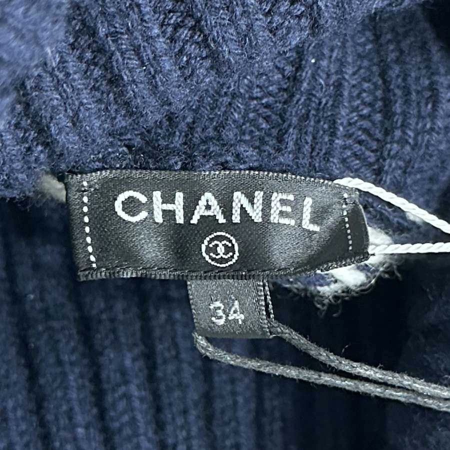 Chanel Chanel Knit Blue Sweater M Women Size M / US 6-8 / IT 42-44 - 6 Thumbnail