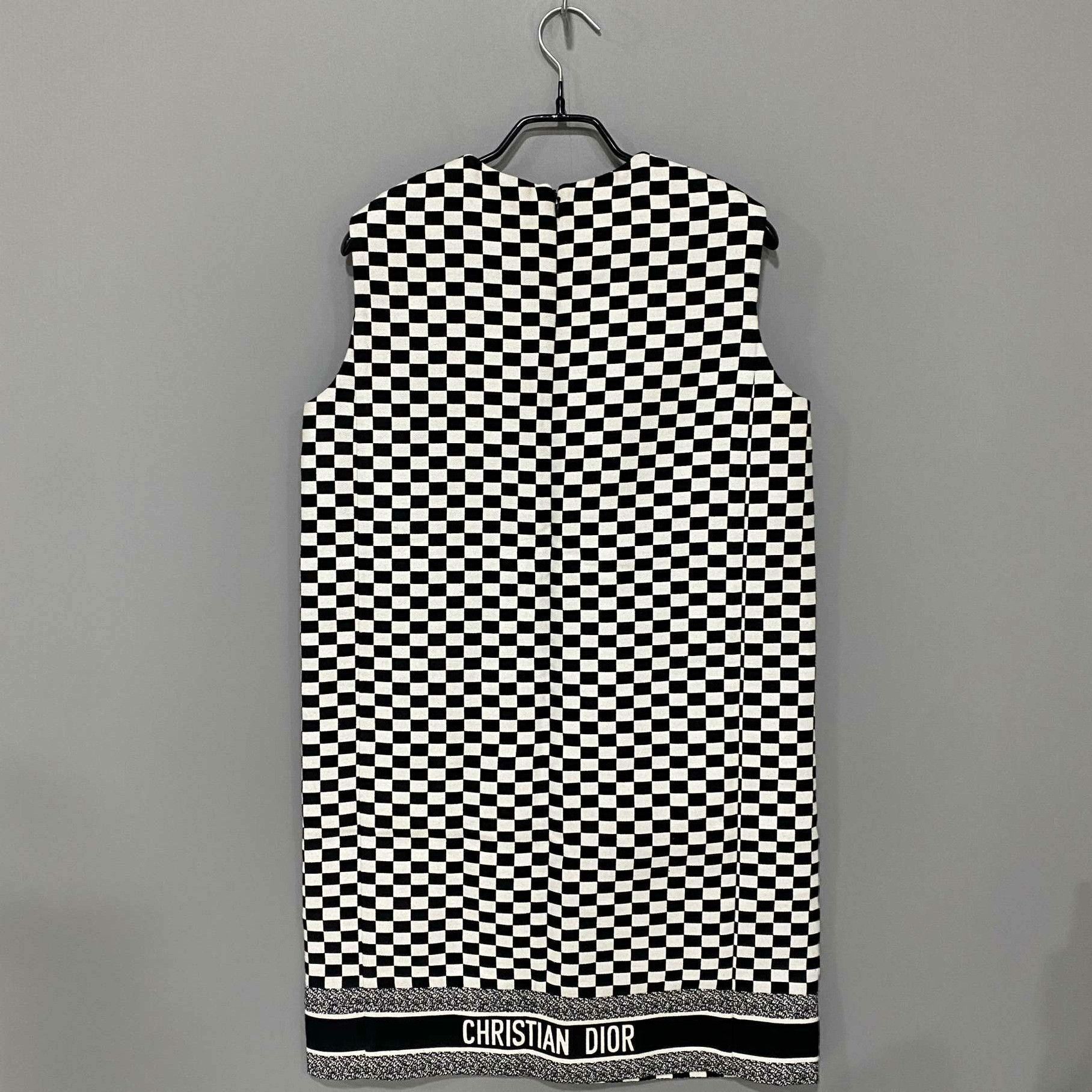 Dior Dior Checkered Black Dress it_36 Women Size XS / US 0-2 / IT 36-38 - 3 Thumbnail
