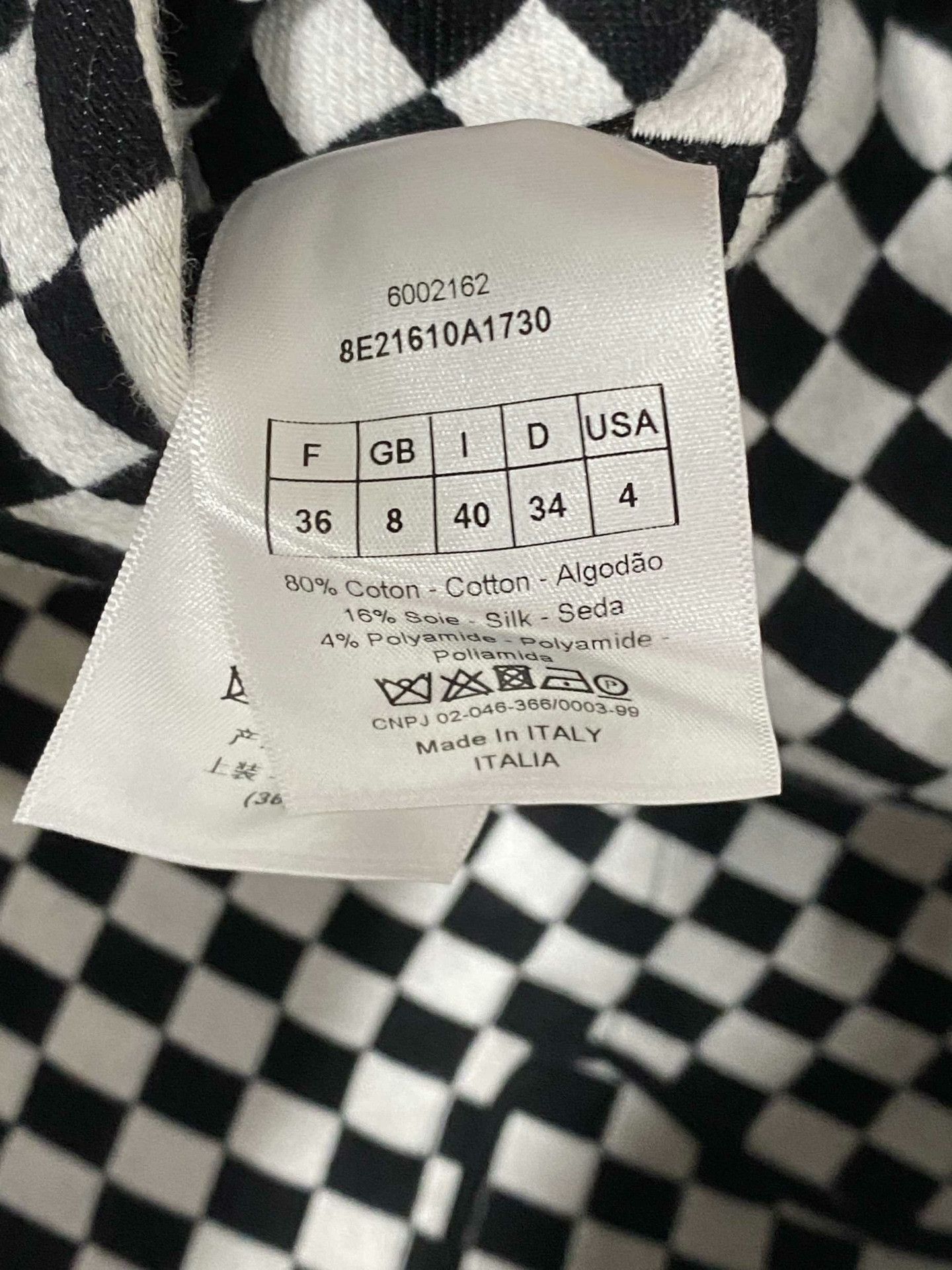Dior Dior Checkered Black Dress it_36 Women Size XS / US 0-2 / IT 36-38 - 4 Thumbnail