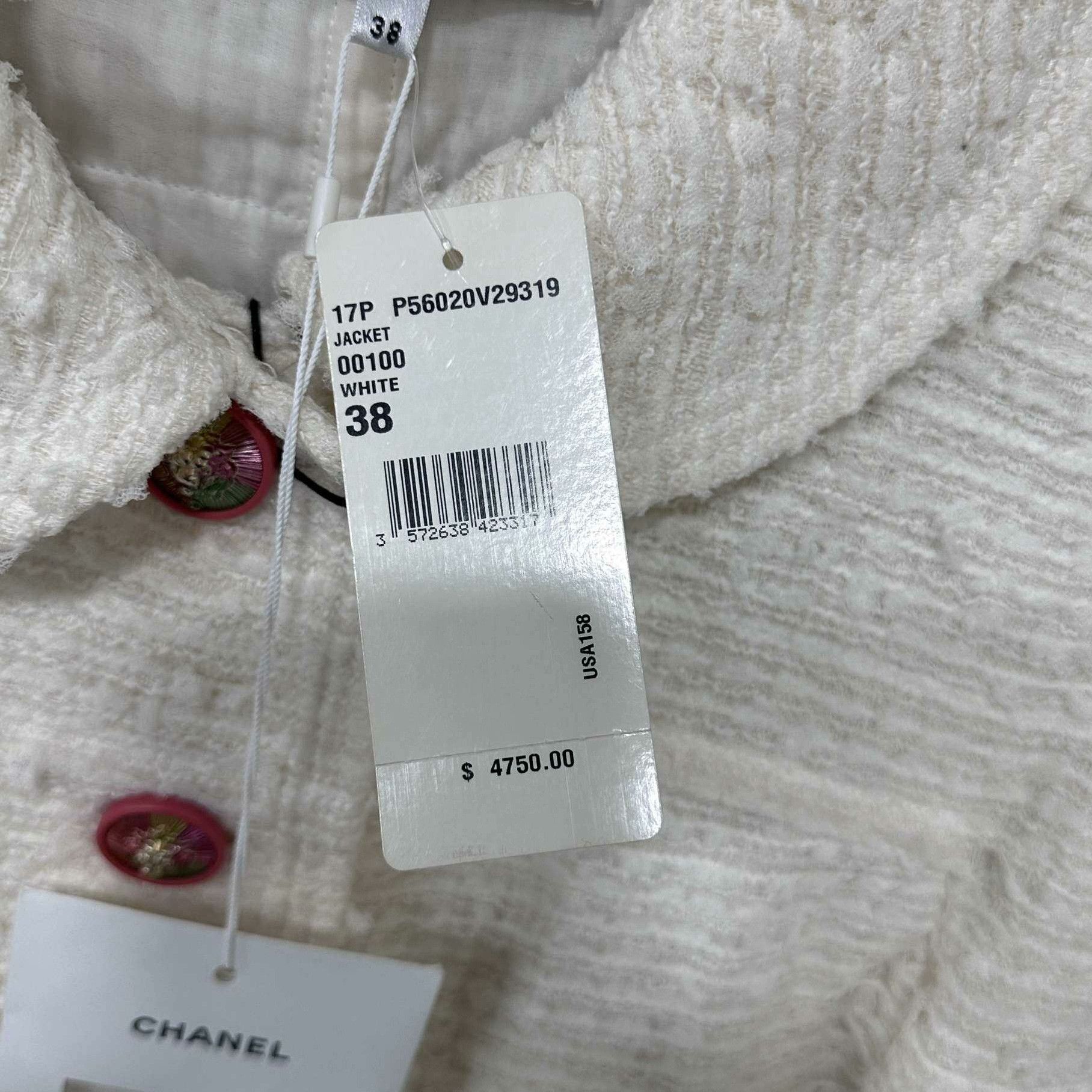 Chanel Chanel Formal White Jacket it_38 Women Size XS / US 0-2 / IT 36-38 - 4 Thumbnail
