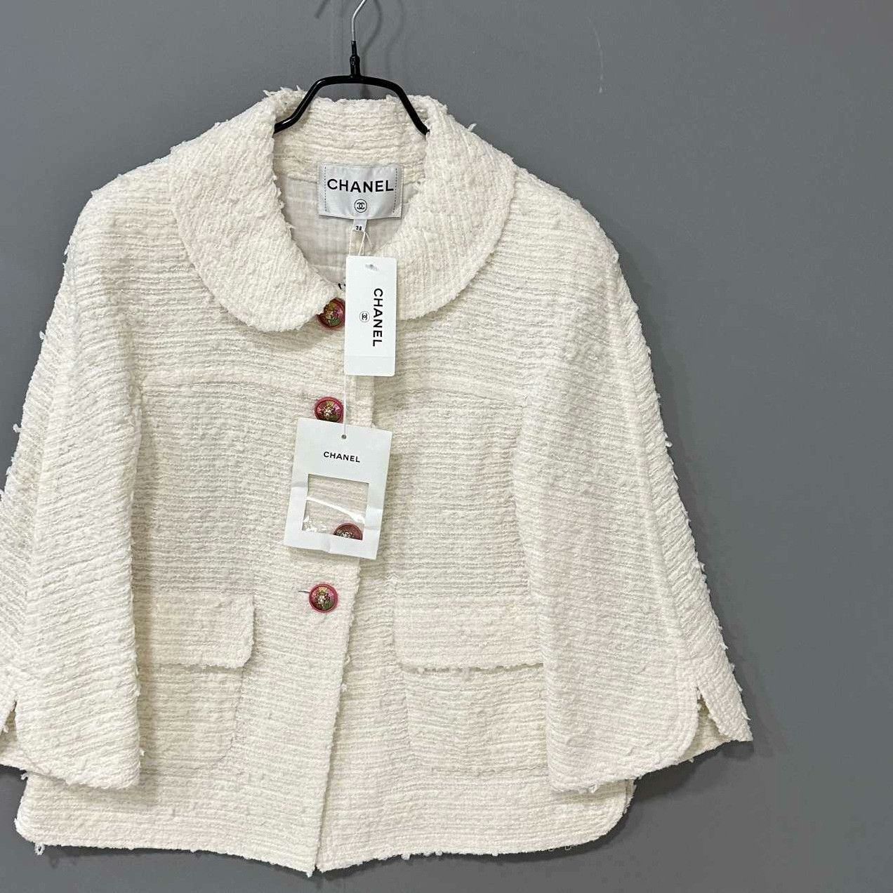 Chanel Chanel Formal White Jacket it_38 Women Size XS / US 0-2 / IT 36-38 - 2 Thumbnail