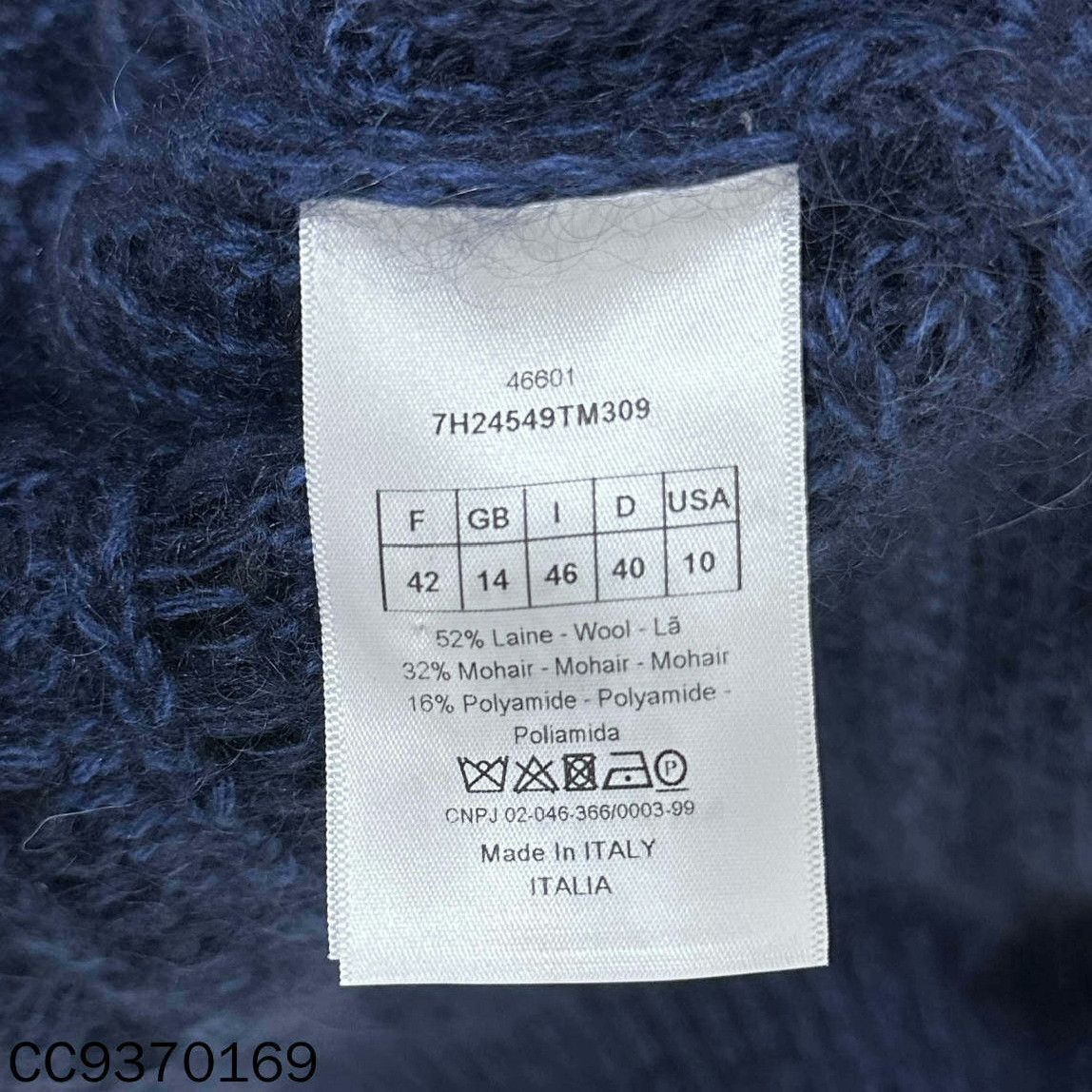 Dior Dior Wool Blue Sweater it_42 Women Size M / US 6-8 / IT 42-44 - 4 Thumbnail