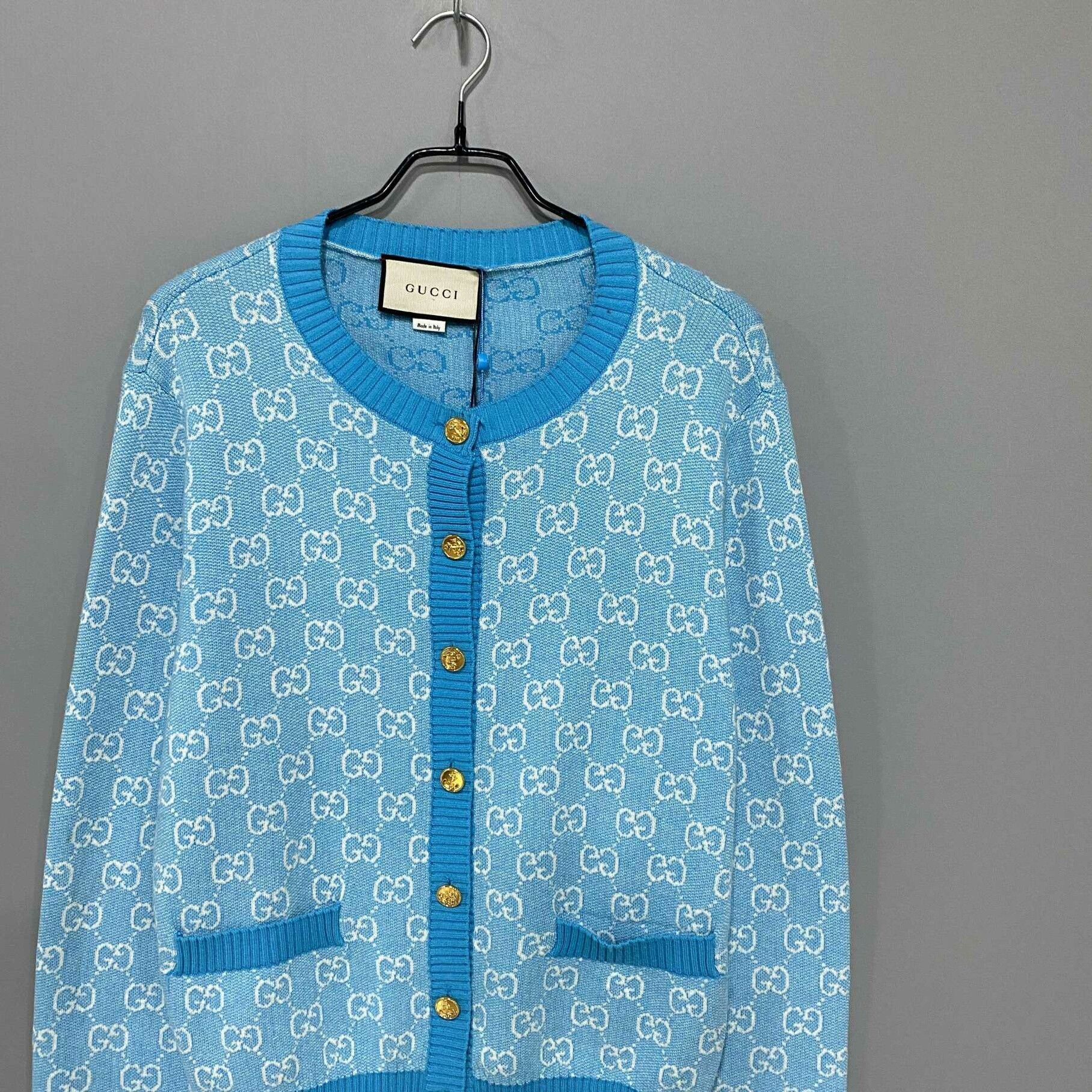 Gucci Gucci Blue Sweater L Women Size L / US 10 / IT 46 - 2 Thumbnail