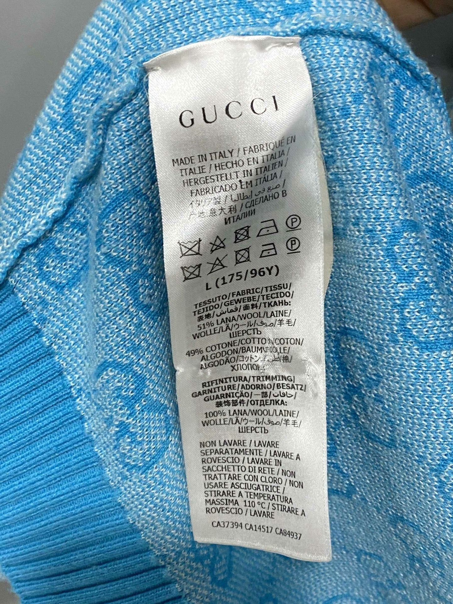 Gucci Gucci Blue Sweater L Women Size L / US 10 / IT 46 - 4 Thumbnail
