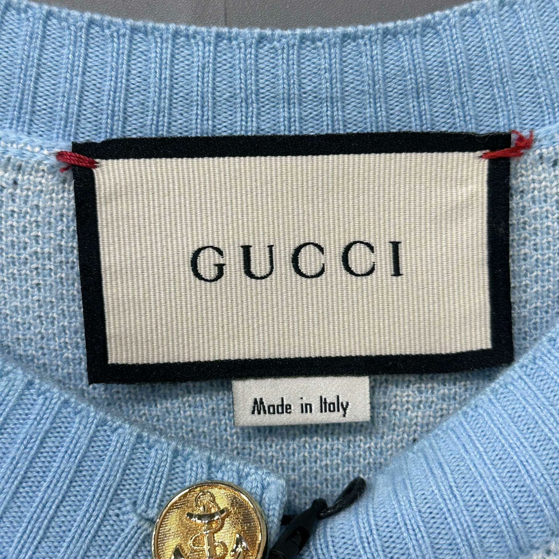 Gucci Gucci Blue Sweater M Women Size M / US 6-8 / IT 42-44 - 4 Thumbnail