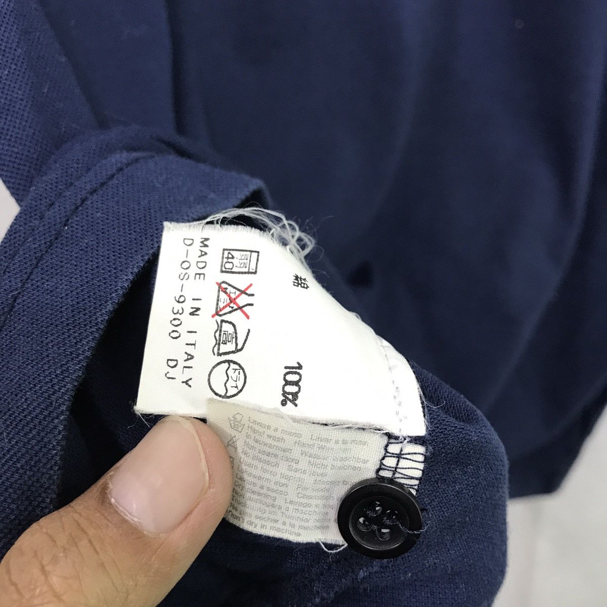 Saint Laurent Paris × Yves Saint Laurent YVES SAINT LAURENT POUR HOMME MARINE POLO MADE IN ITALY Size US M / EU 48-50 / 2 - 7 Thumbnail