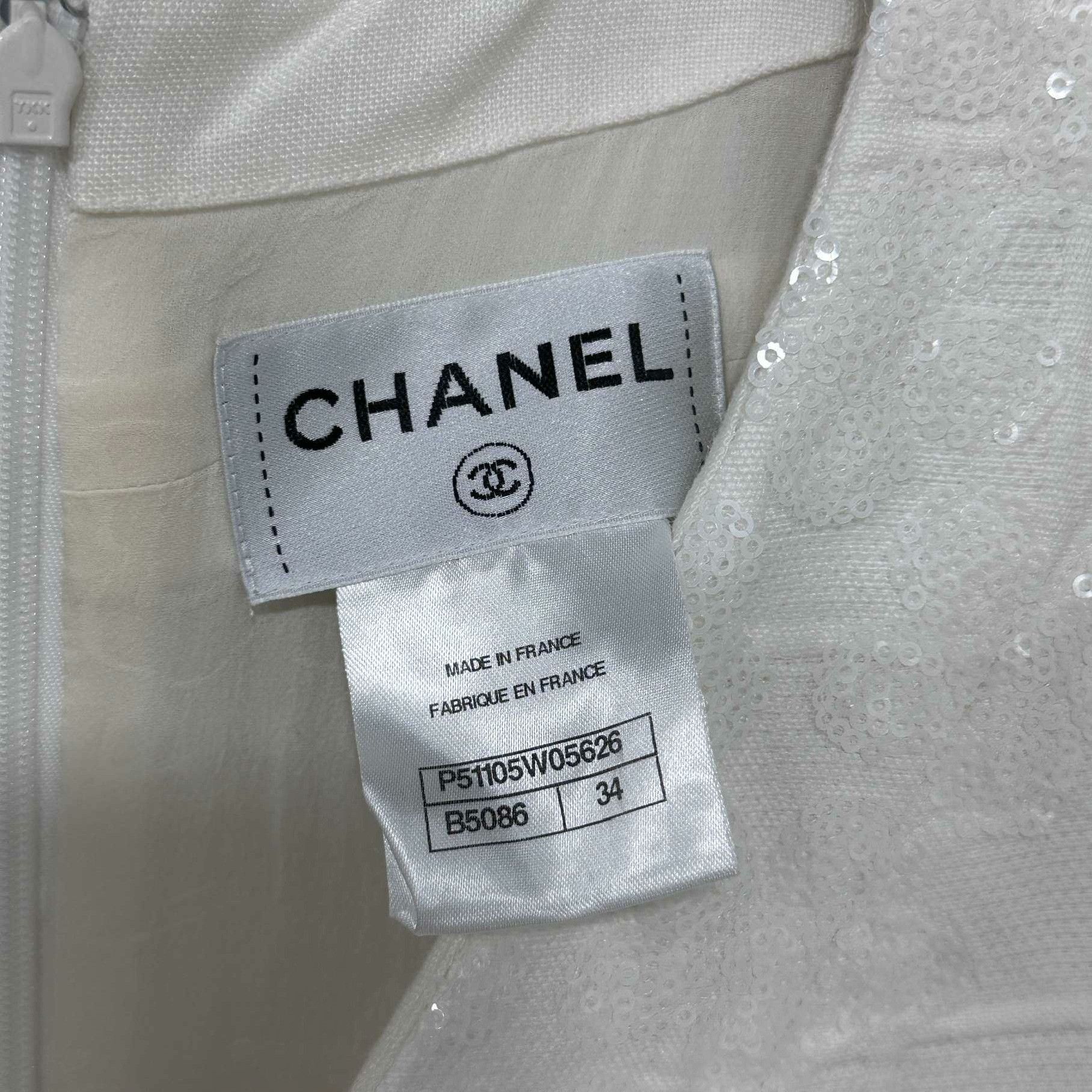 Chanel Chanel Embroidered White Dress it_34 Women Size XXS / US 00 / IT 34 - 5 Thumbnail