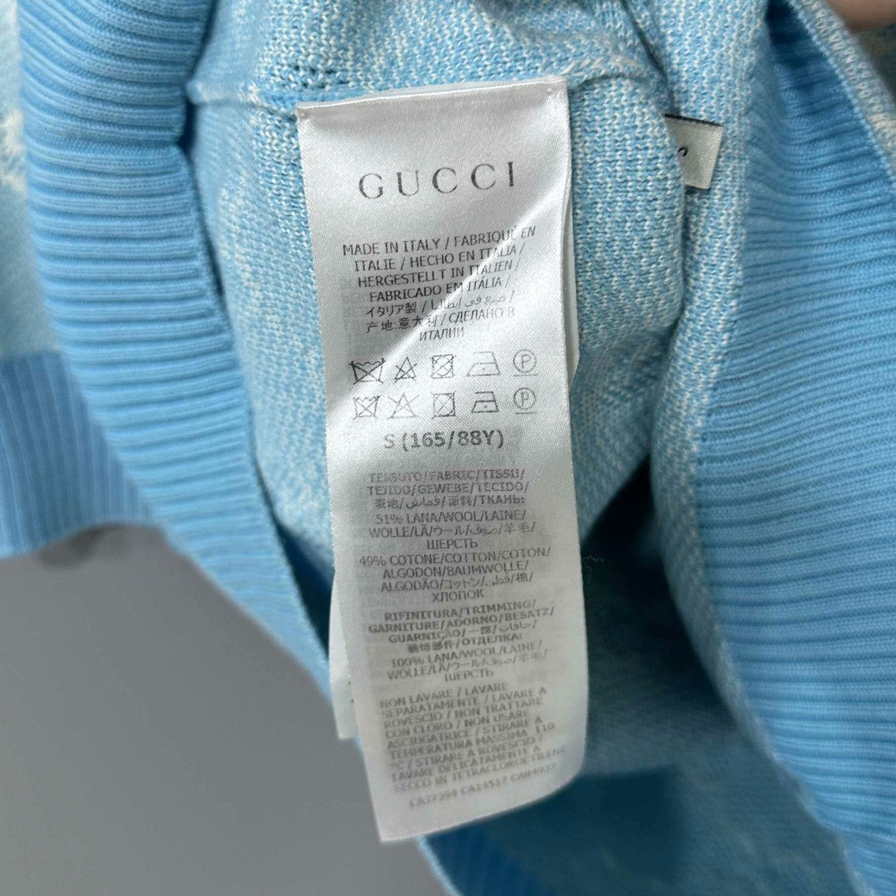 Gucci Gucci Knit Blue Sweater S Women Size S / US 4 / IT 40 - 4 Thumbnail