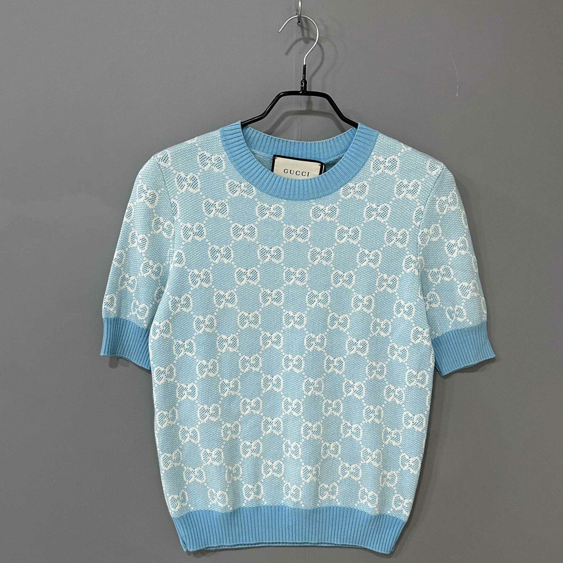 Gucci Gucci Knit Blue Sweater S Women Size S / US 4 / IT 40 - 2 Thumbnail