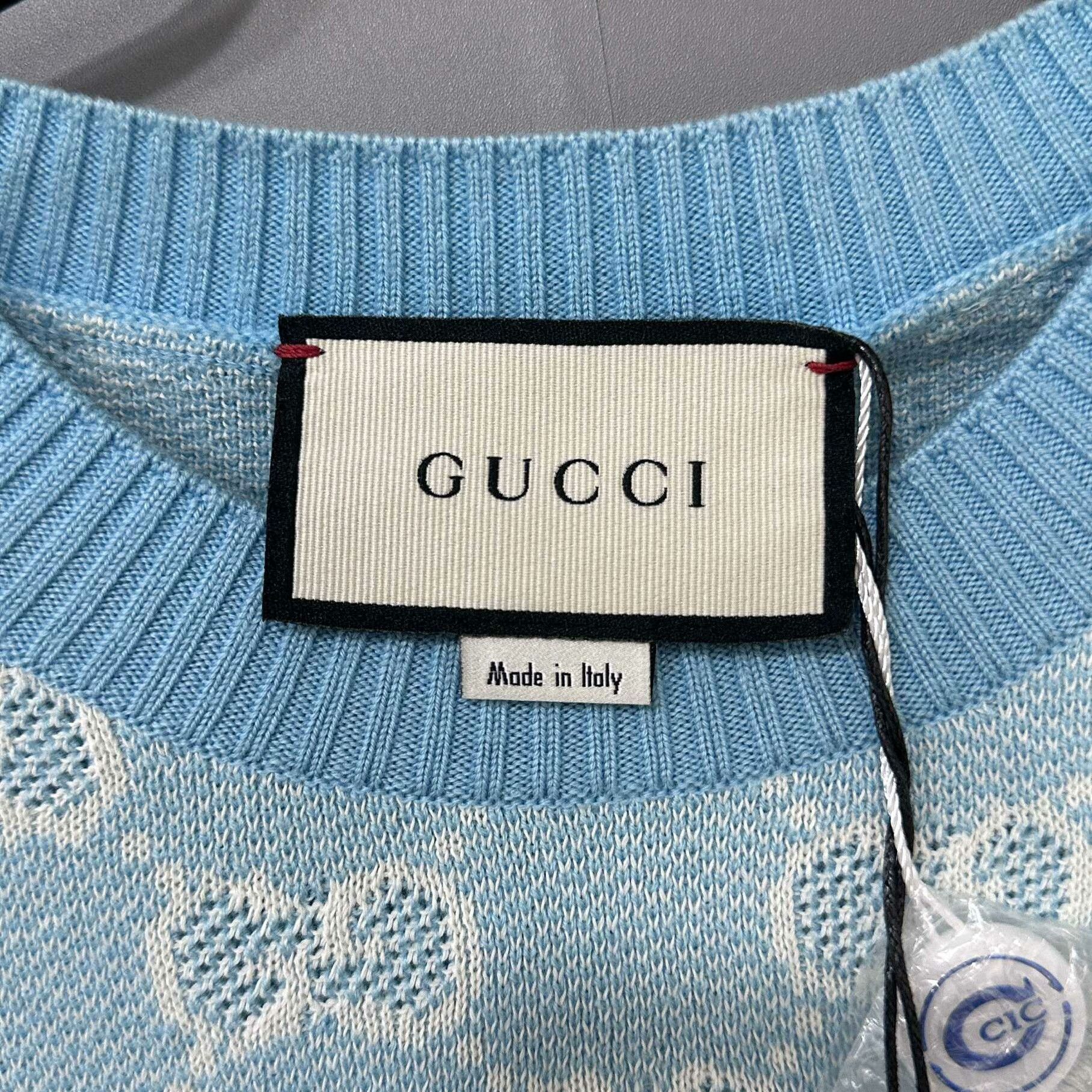 Gucci Gucci Knit Blue Sweater S Women Size S / US 4 / IT 40 - 5 Thumbnail