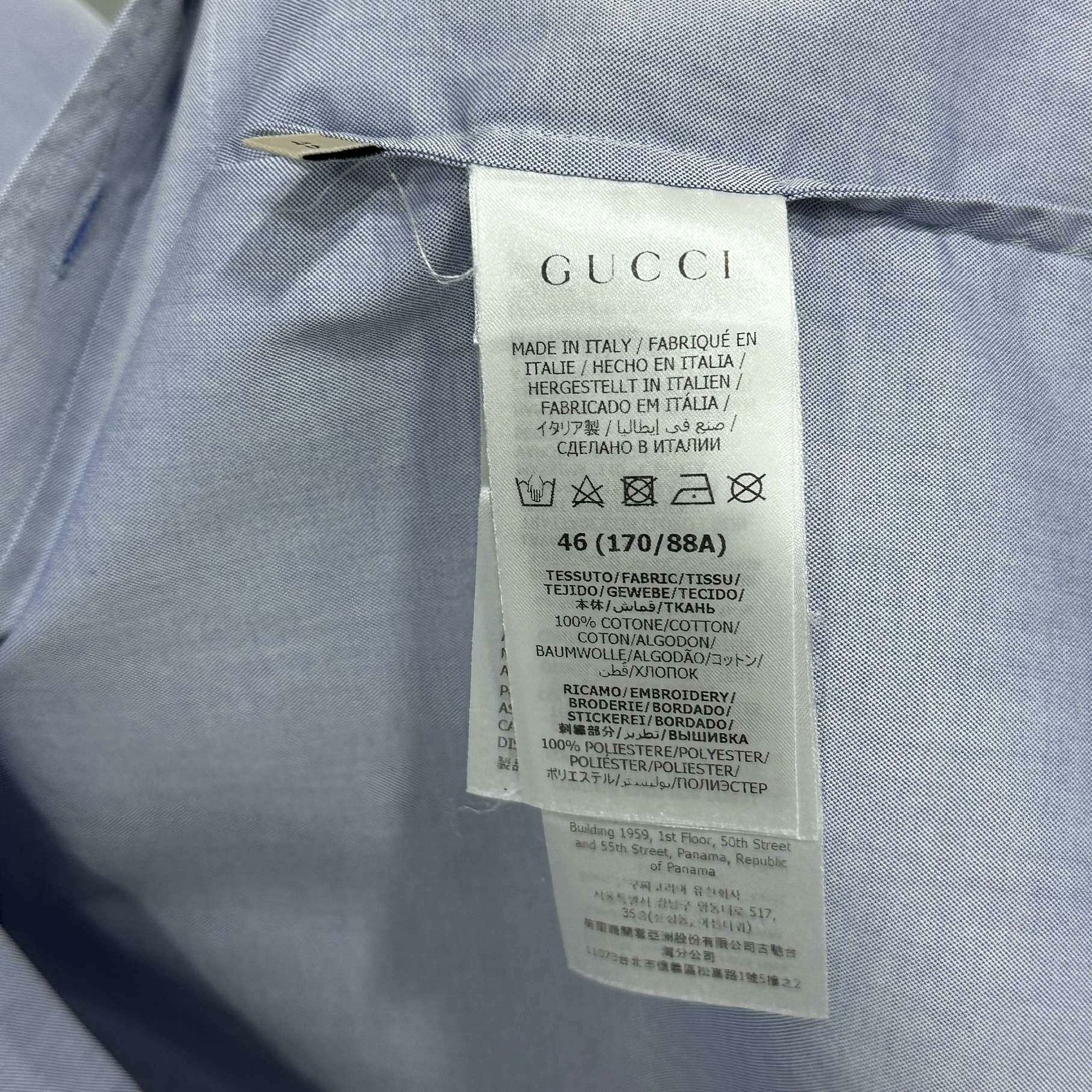 Gucci Gucci Collab Embroidered Shirt l Men Size US L / EU 52-54 / 3 - 5 Thumbnail