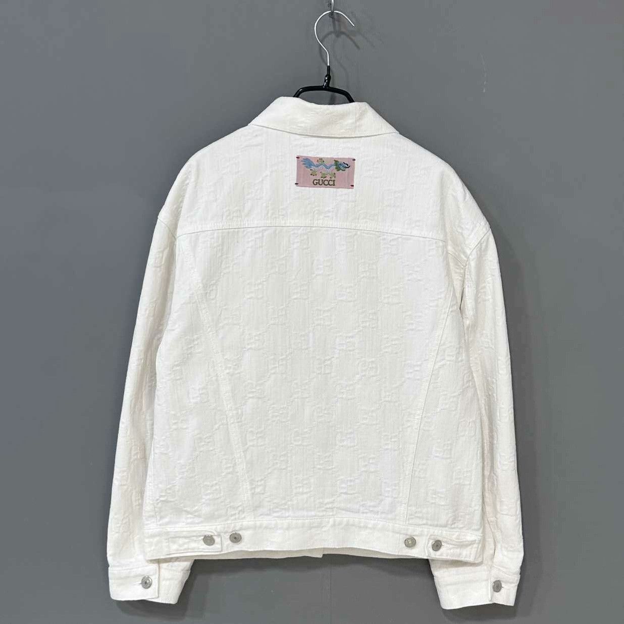 Gucci Gucci Denim White Jacket L Women Size L / US 10 / IT 46 - 3 Thumbnail
