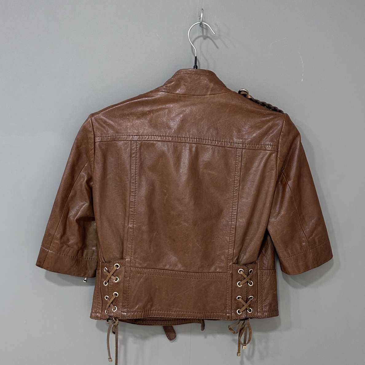 Gucci Gucci Retro Leather Jacket L Women Size L / US 10 / IT 46 - 3 Thumbnail