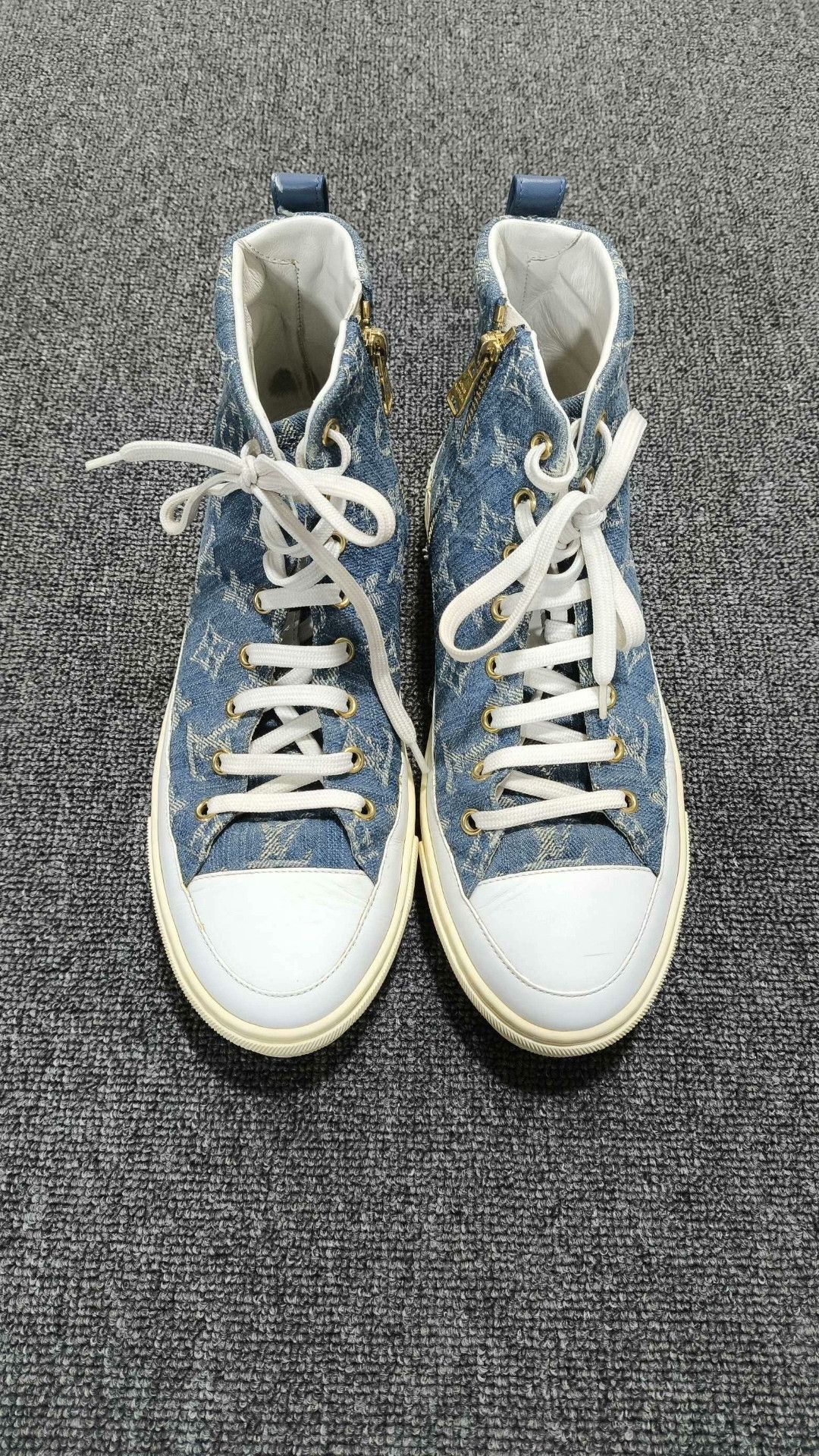 Louis Vuitton Louis Vuitton Retro Denim Lowtop Sneakers us_7-5 Women Size US 7.5 / IT 37.5 - 2 Thumbnail