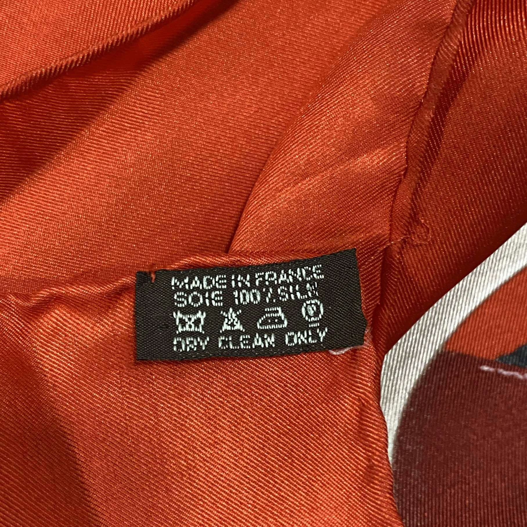 Hermes Hermes Red Scarf 39 Men Size ONE SIZE - 3 Thumbnail