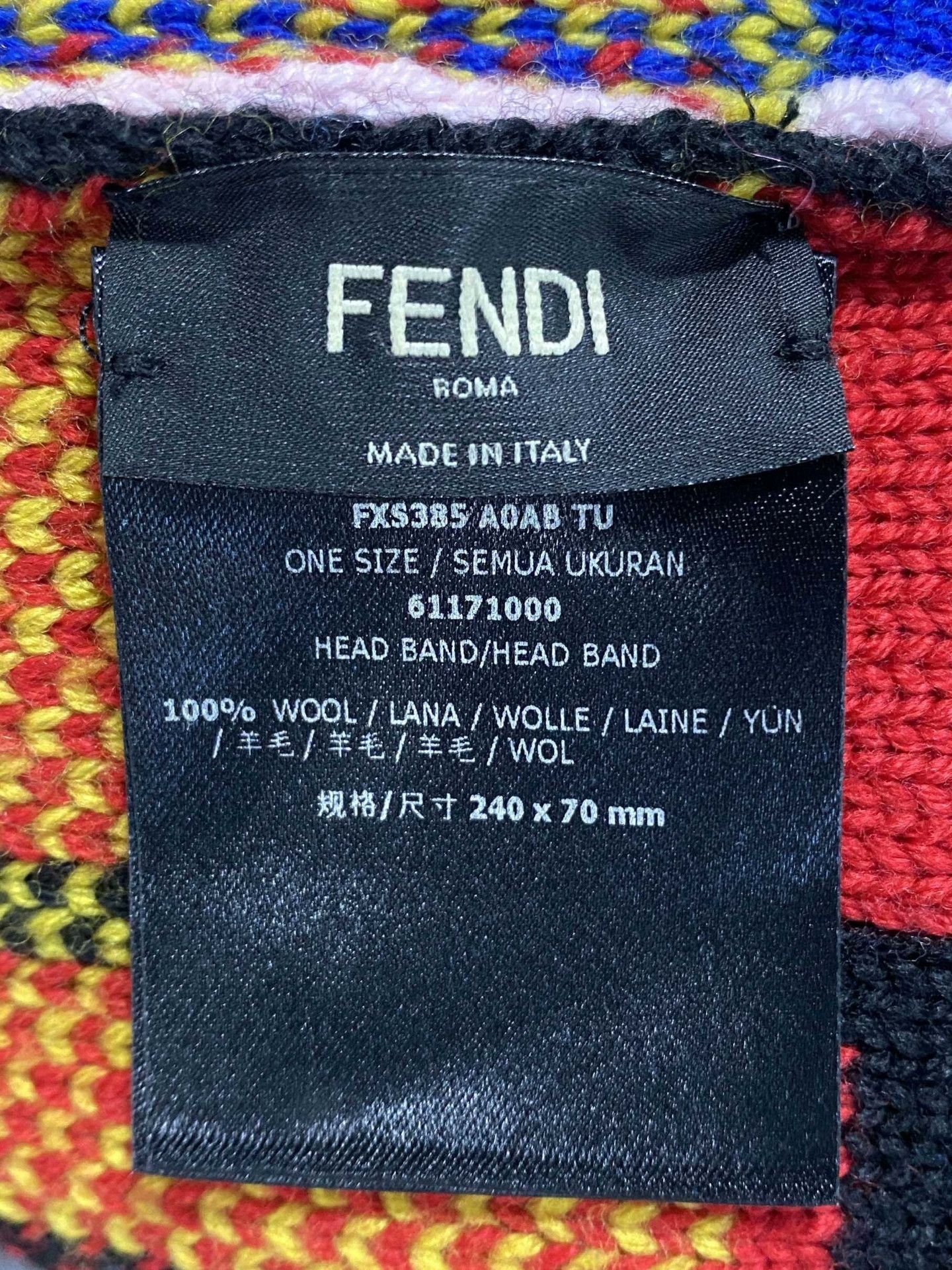 Fendi Fendi Retro Wool Multi Scarf one size Men Size ONE SIZE - 3 Thumbnail