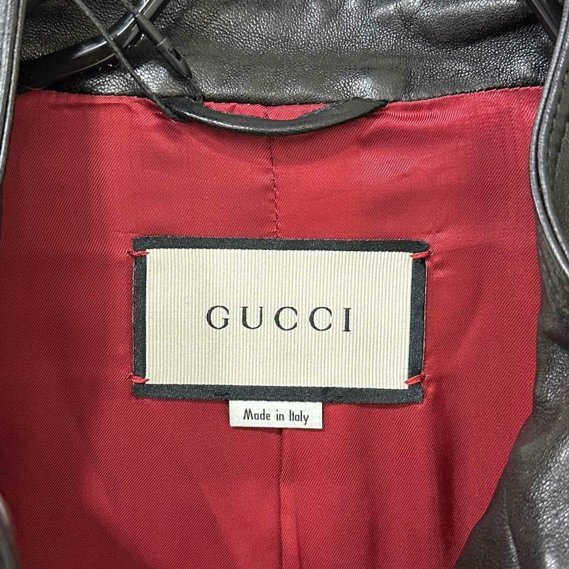 Gucci Gucci Leather Black Leather Jacket s Men Size US S / EU 44-46 / 1 - 4 Thumbnail