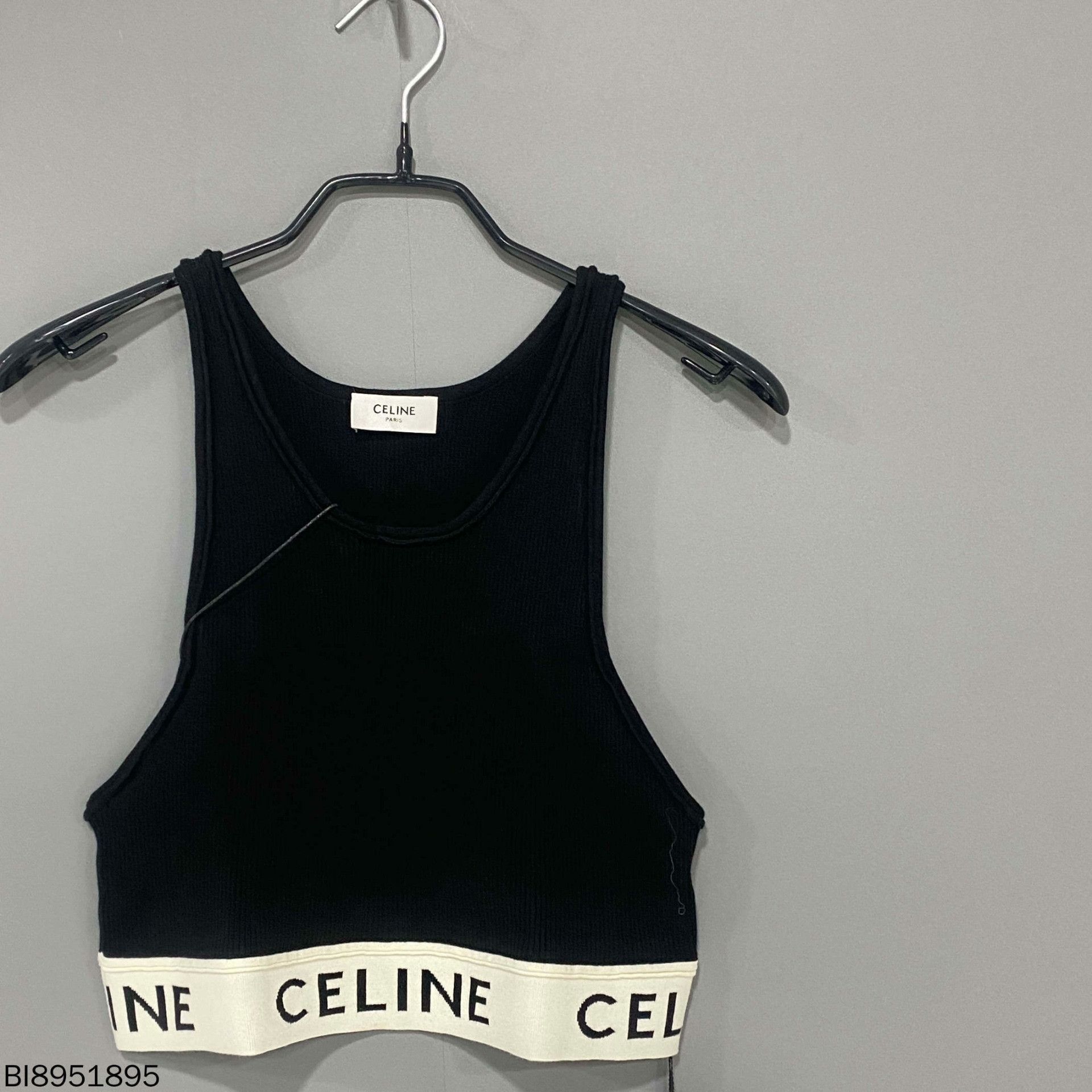 Celine Celine Retro Black Tank Top L Women Size L / US 10 / IT 46 - 2 Thumbnail