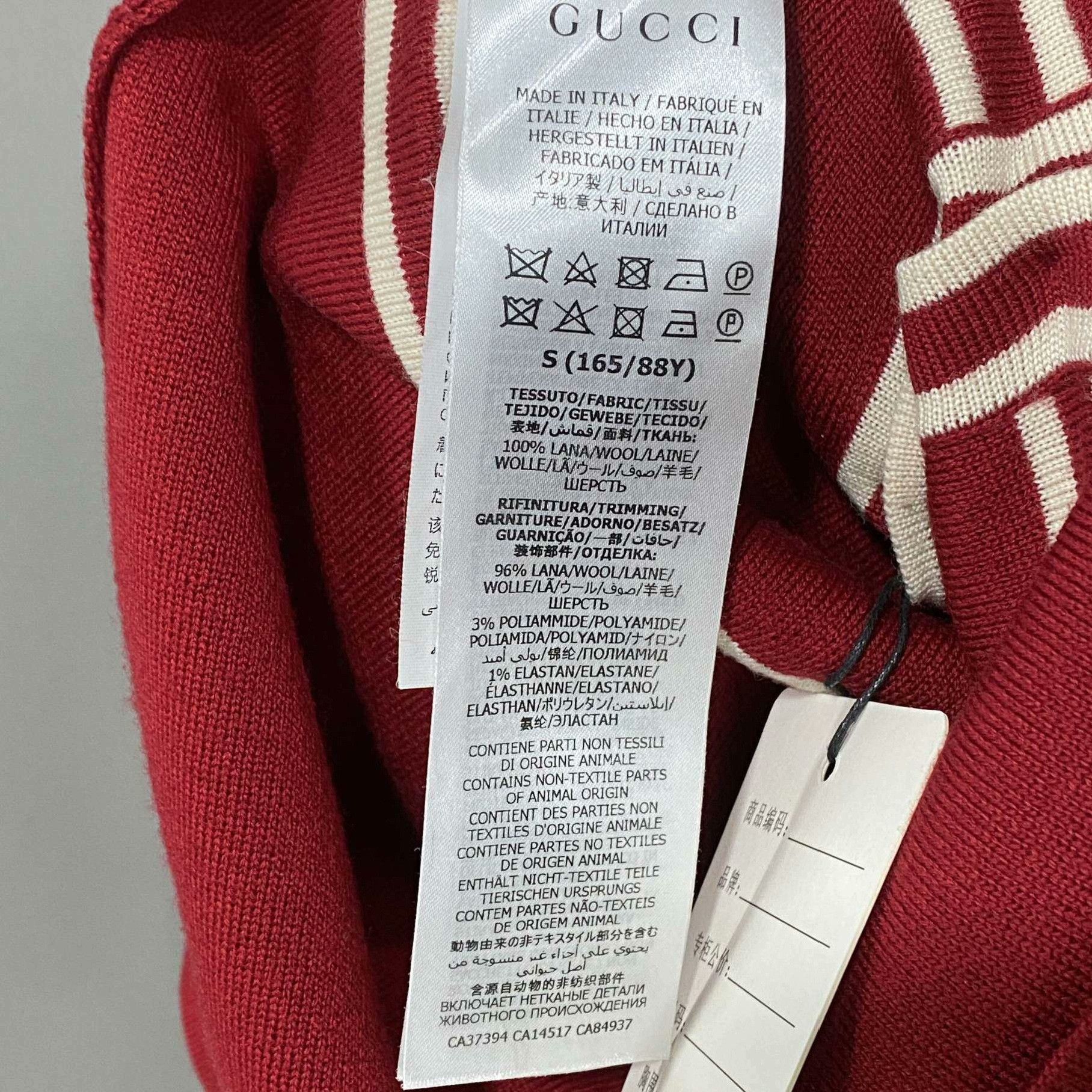 Gucci Gucci Long Red T-Shirt S Women Size S / US 4 / IT 40 - 7 Thumbnail