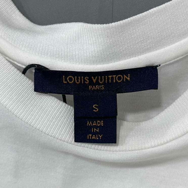 Louis Vuitton Louis Vuitton Embroidered White T-Shirt s Men Size US S / EU 44-46 / 1 - 6 Thumbnail