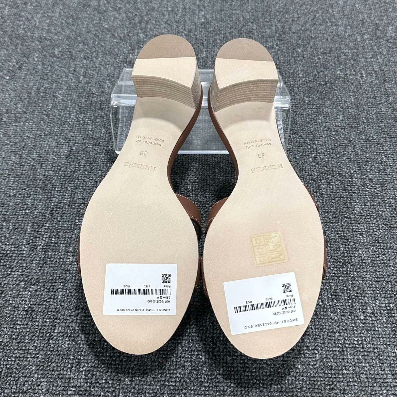 Hermes Hermes Brown Sandals 39 Women Size US 8.5 / IT 38.5 - 6 Thumbnail
