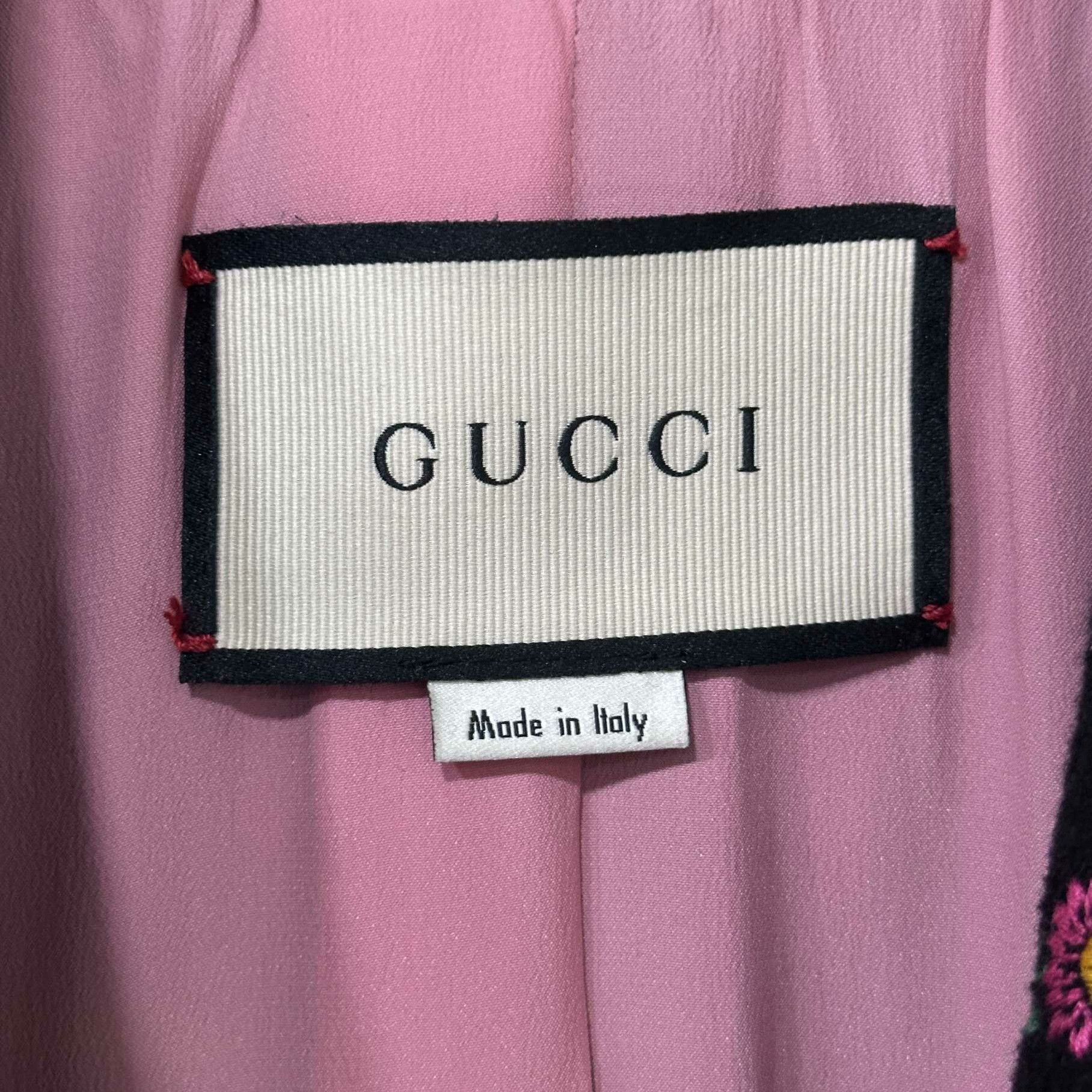 Gucci Gucci Wool Embroidered Coat S Women Size S / US 4 / IT 40 - 5 Thumbnail