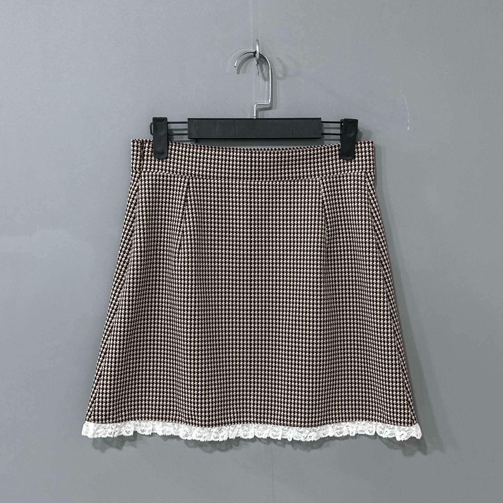 Miu Miu Miu Miu Plaid Skirt 26 Women Size 26" / US 2 / IT 38 - 3 Thumbnail