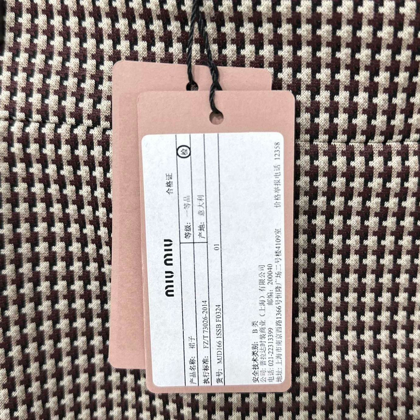 Miu Miu Miu Miu Plaid Skirt 26 Women Size 26" / US 2 / IT 38 - 4 Thumbnail