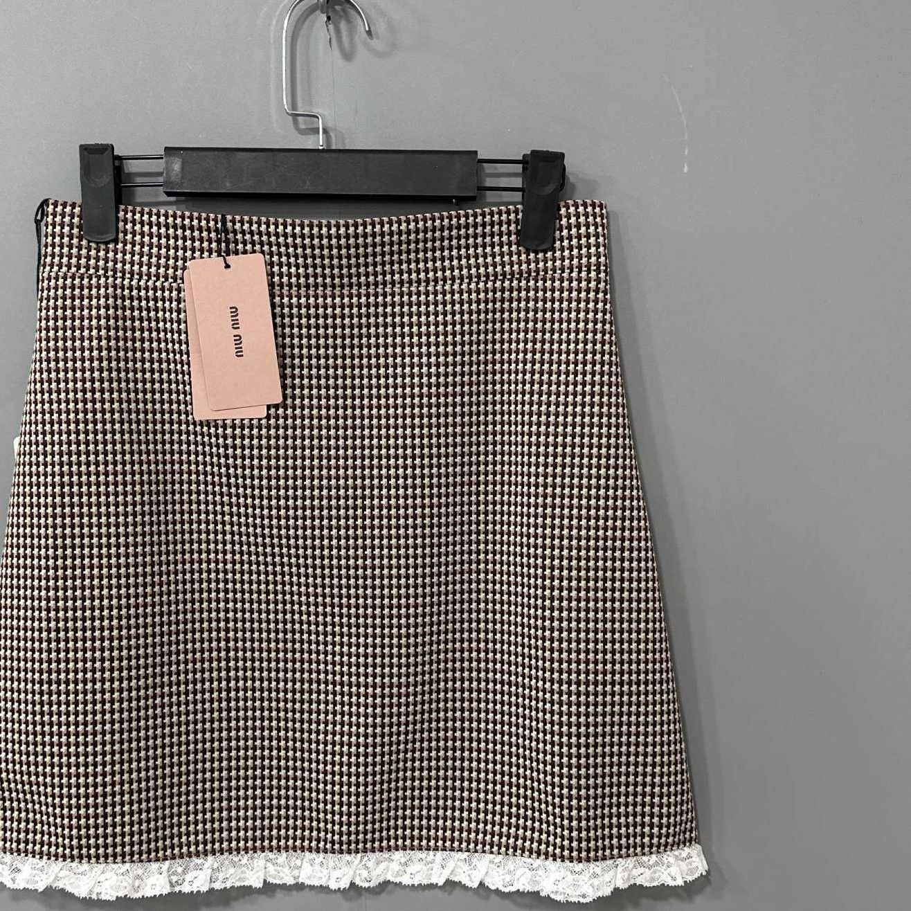 Miu Miu Miu Miu Plaid Skirt 26 Women Size 26" / US 2 / IT 38 - 2 Thumbnail