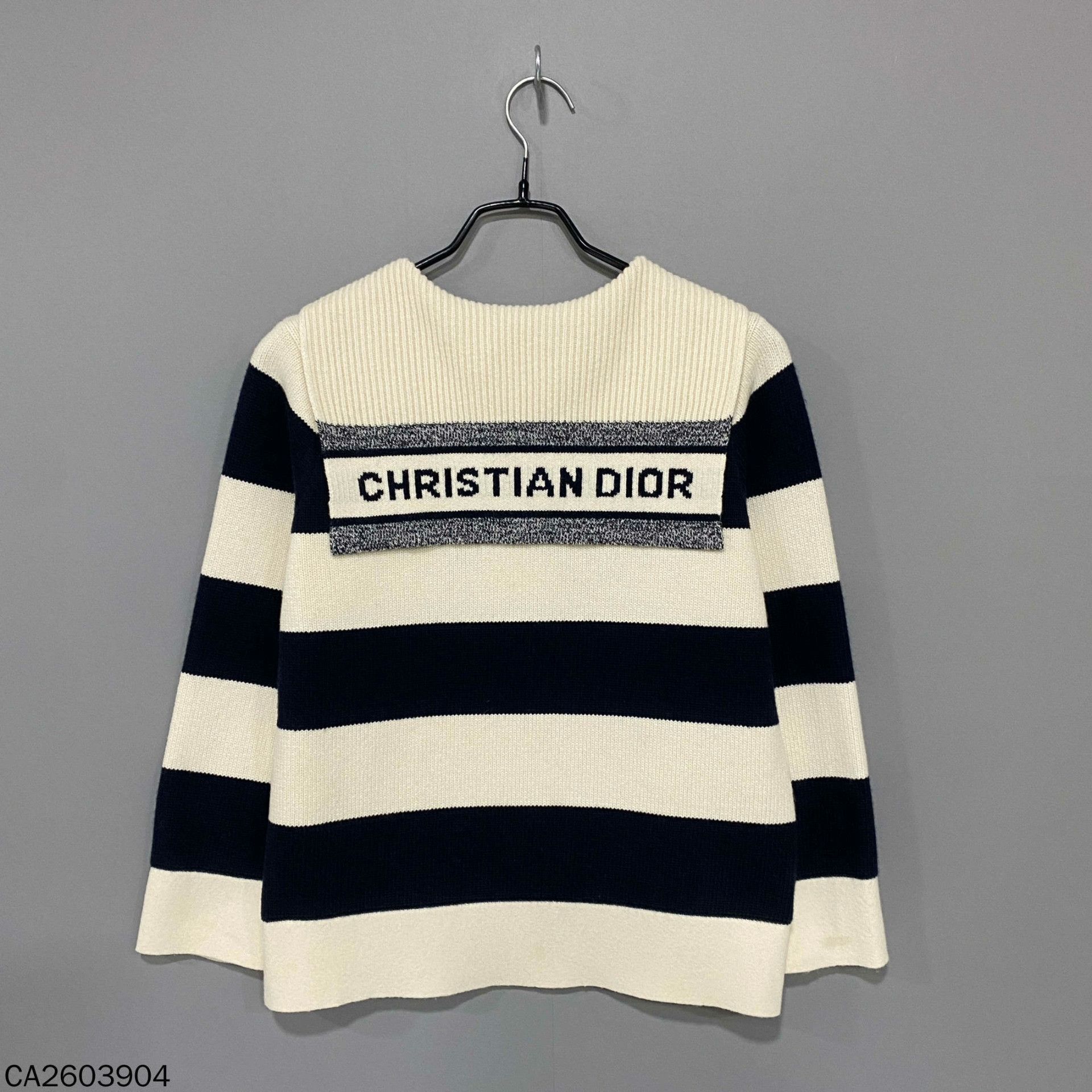 Dior Dior Wool Striped Black Sweater XS Women Size XS / US 0-2 / IT 36-38 - 3 Thumbnail