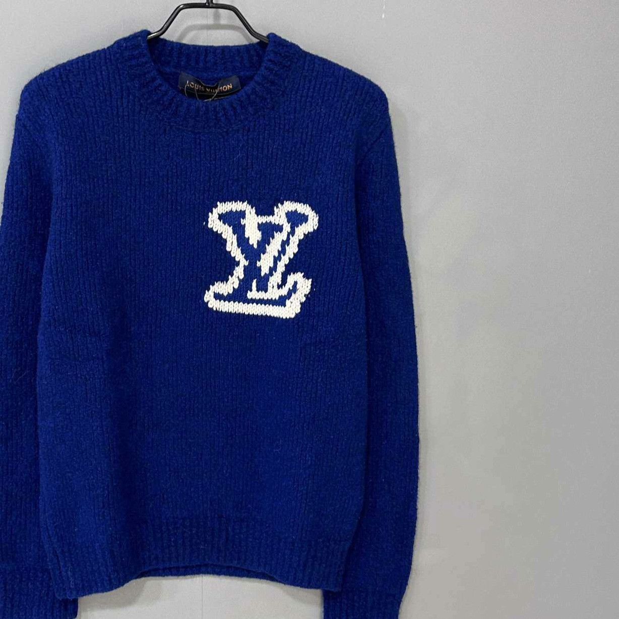 Louis Vuitton Louis Vuitton Retro Blue Sweater S Women Size S / US 4 / IT 40 - 2 Thumbnail