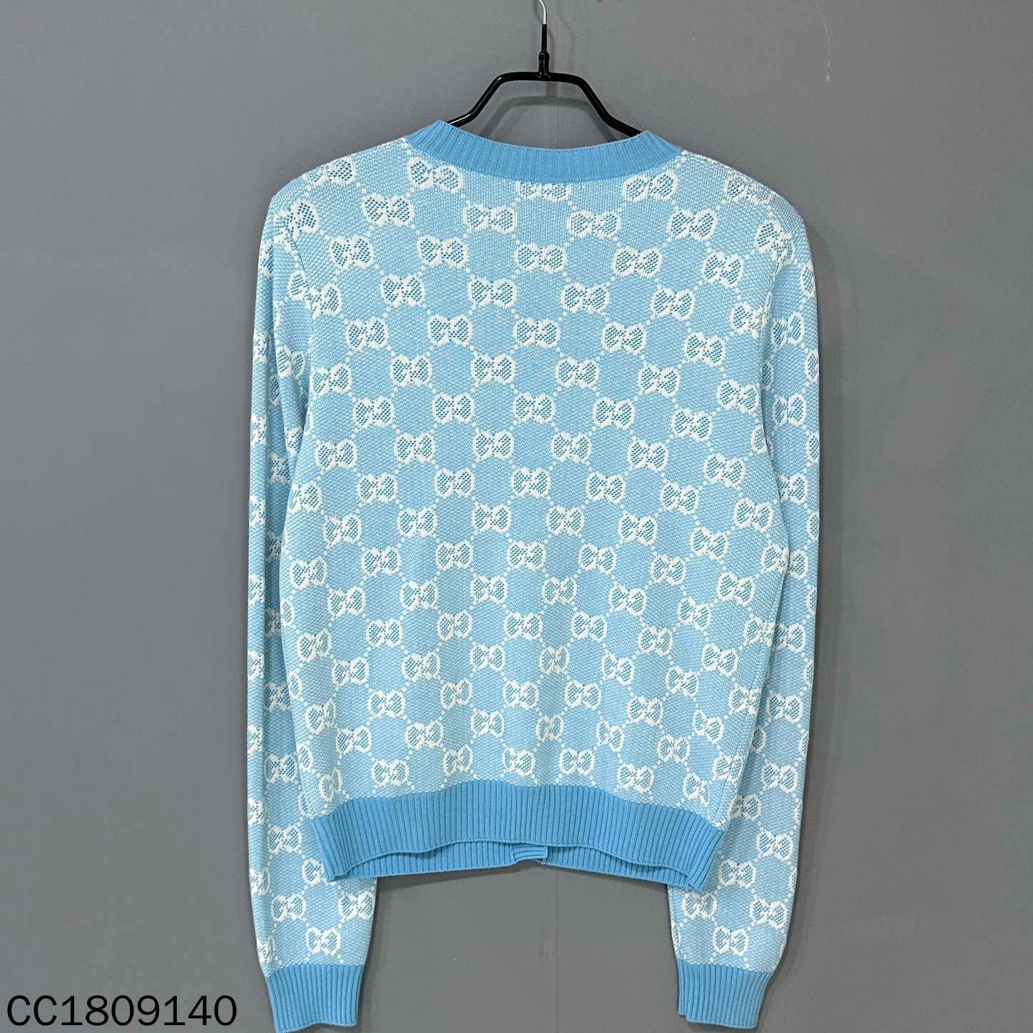 Gucci Gucci Blue Sweater S Women Size S / US 4 / IT 40 - 3 Thumbnail