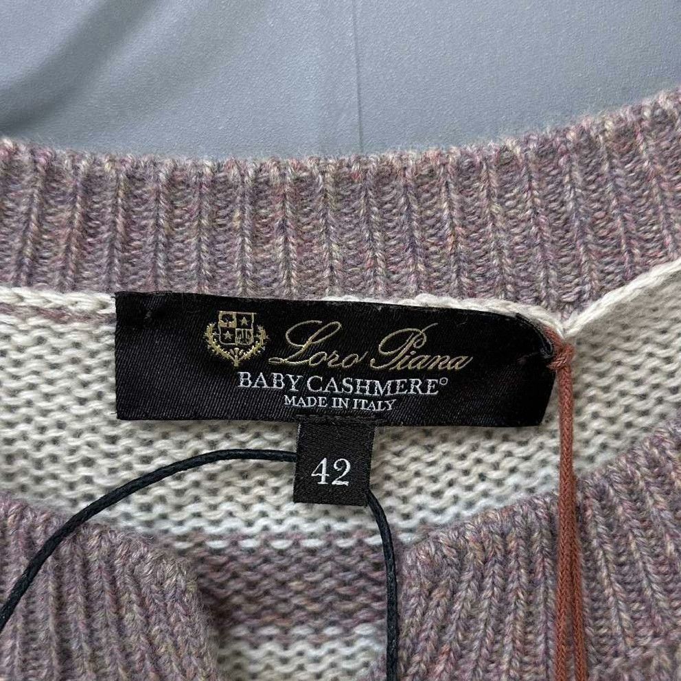 Loro Piana Loro Piana Striped Sweater XS Women Size XS / US 0-2 / IT 36-38 - 8 Thumbnail