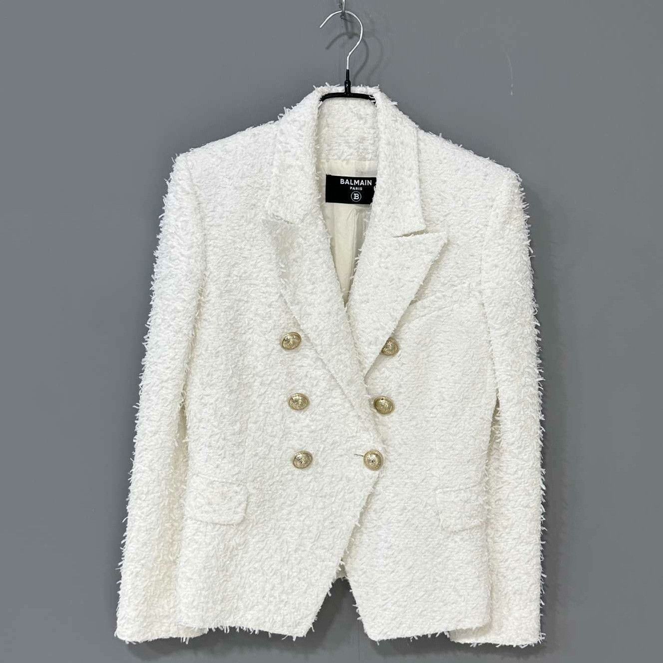 Balmain Balmain White Jacket XS Women Size XS / US 0-2 / IT 36-38 - 2 Thumbnail