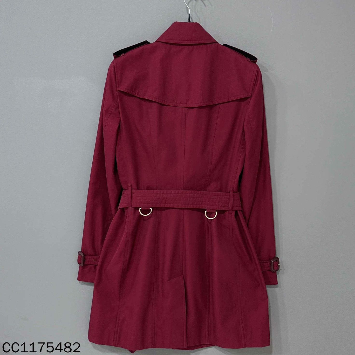 Burberry Burberry Red Coat 6 Women Size XS / US 0-2 / IT 36-38 - 3 Thumbnail