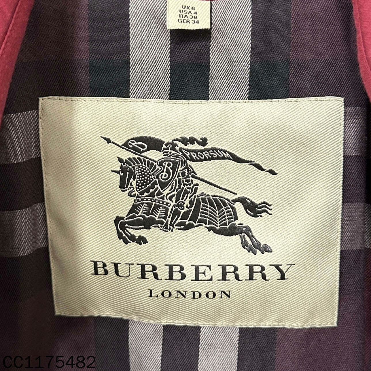 Burberry Burberry Red Coat 6 Women Size XS / US 0-2 / IT 36-38 - 5 Thumbnail