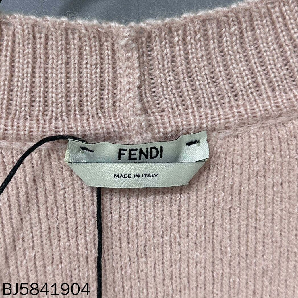 Fendi Fendi Retro Embroidered Pink Sweater M Women Size M / US 6-8 / IT 42-44 - 4 Thumbnail