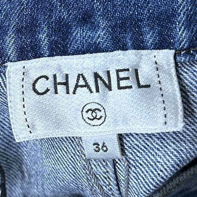 Chanel Chanel Denim Skirt 26 Women Size 26" / US 2 / IT 38 - 4 Thumbnail