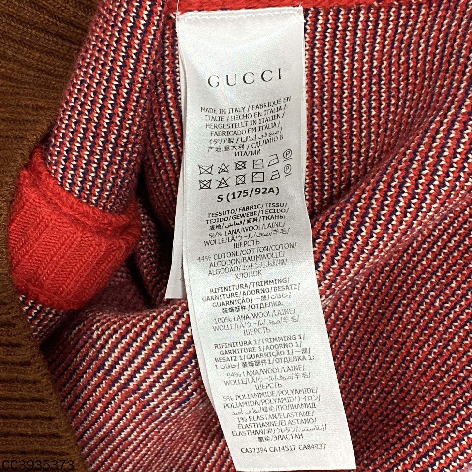 Gucci Gucci Knit Graphic Red Sweater s Men Size US S / EU 44-46 / 1 - 4 Thumbnail