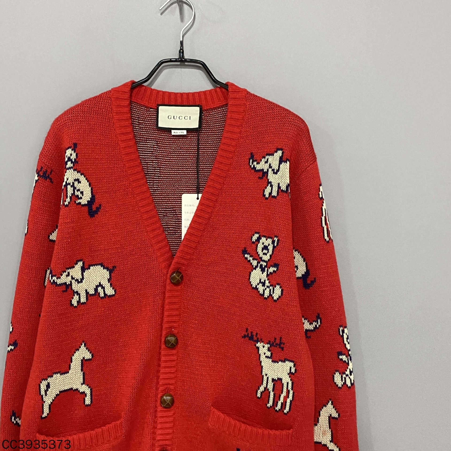 Gucci Gucci Knit Graphic Red Sweater s Men Size US S / EU 44-46 / 1 - 2 Thumbnail