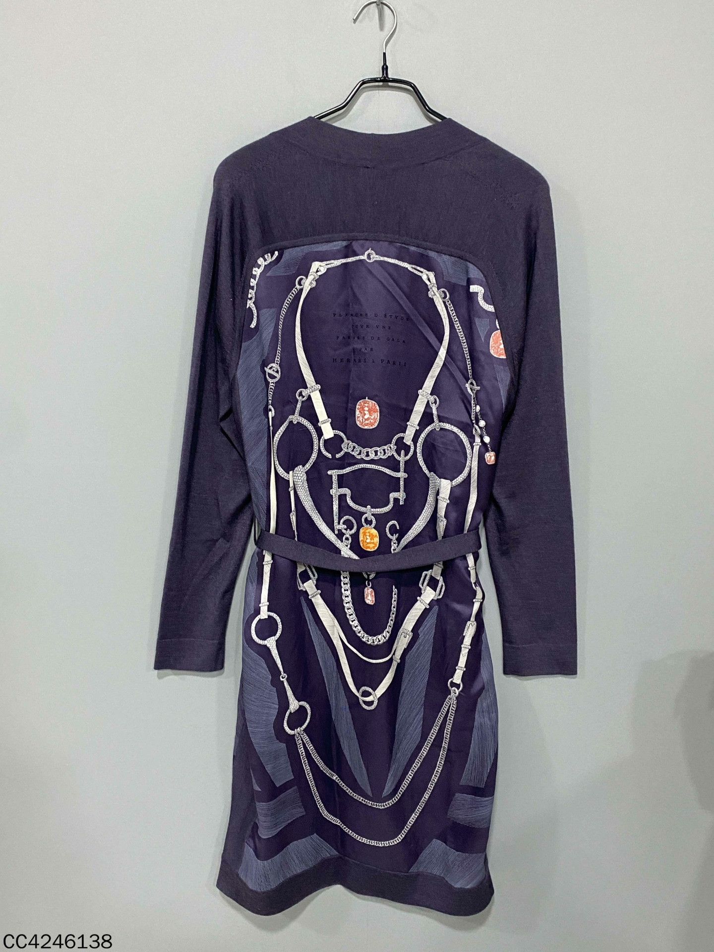 Hermes Hermes Silk Long Blue Sweater XS Women Size XS / US 0-2 / IT 36-38 - 3 Thumbnail